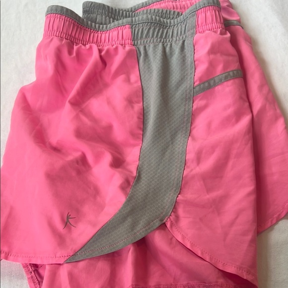 Danskin Pink and Gray Athletic Shorts Lightweight Elastic Waist - Picture 5 of 5